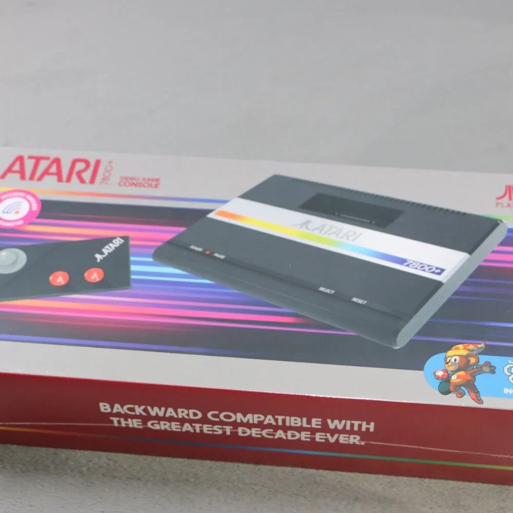 NEW SEALED Atari 7800+ Console Bundle CX78+ Wireless Controller Crystal Quest